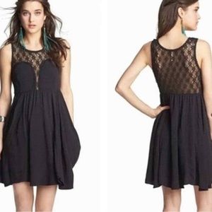 Free People Blk Fiesta Dress Sleeveless Dress SZ S-Could fit SZ M